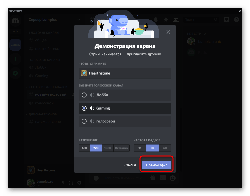 Как включить демонстрацию экрана в дискорде на телефоне: как общаться по видеосвязи