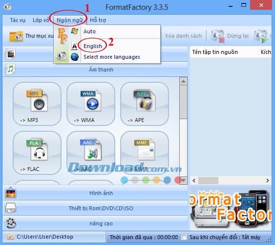 Format factory — бесплатный конвертер фабрика форматов