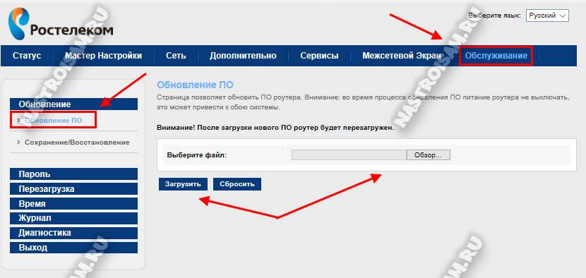 Как правильно перепрошить приставку от компании ростелеком » сайт о мобильных телефонах и сотовых операторах