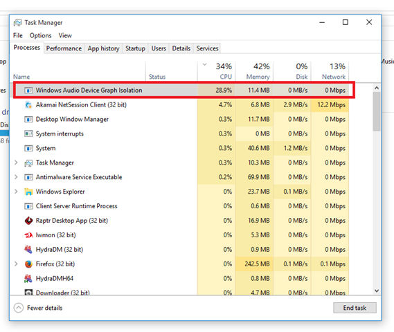 What is audiodg.exe error & how to reduce memory usage