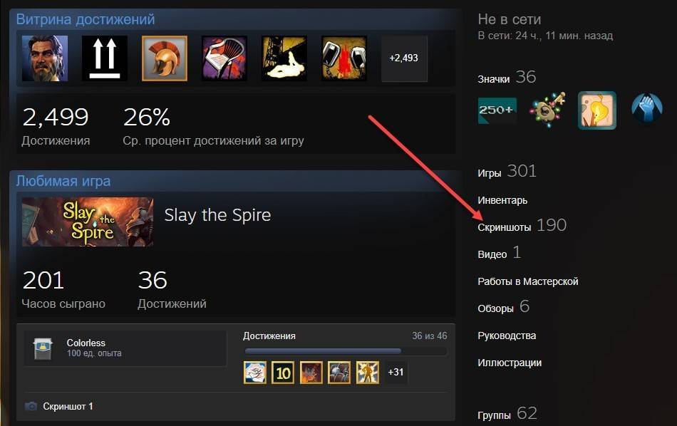 Где находятся скриншоты steam