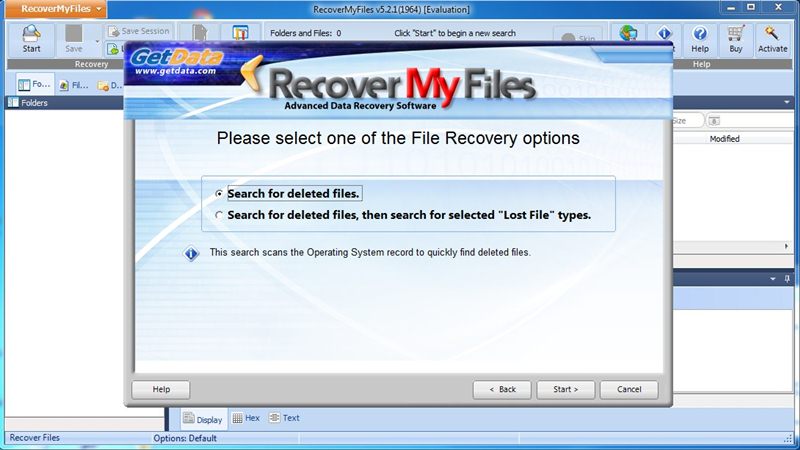 Chapter 8 - file recovery