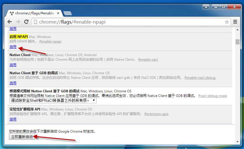 Стоит ли компонент chrome flags enable npapi включить?