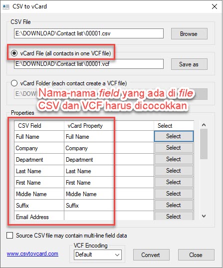 How to convert vcf to excel?
