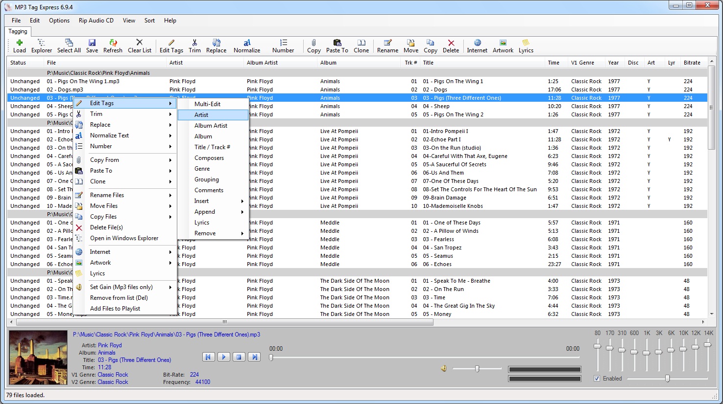 Mp3 tag editor, cover to mp3, change mp3 tags