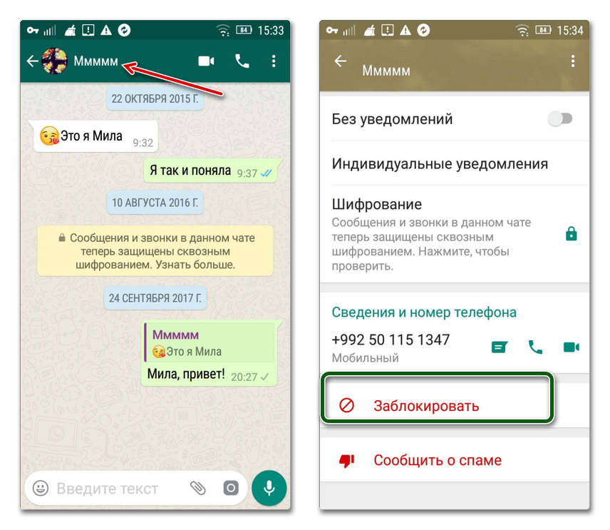 Как заблокировать нежелательные контакты в вацапе — whatsapp-russia.ru