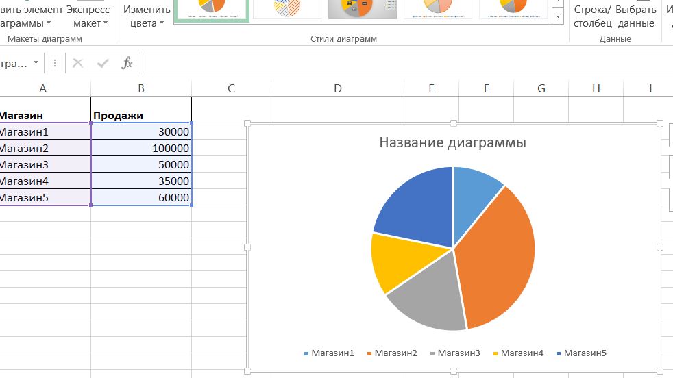 Как в word сделать круговую или сложную диаграмму