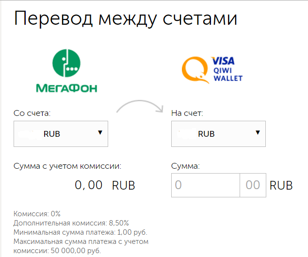 Как с «мегафона» перевести деньги на qiwi-кошелек