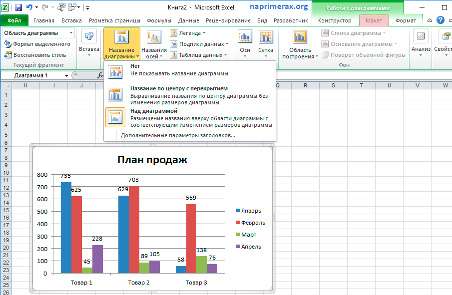 Как сделать диаграмму в excel