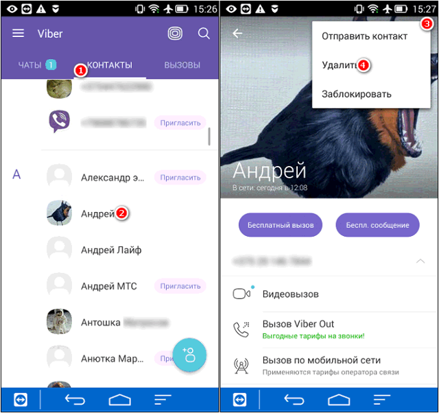 Как удалить контакт из viber - инструкция новичкам