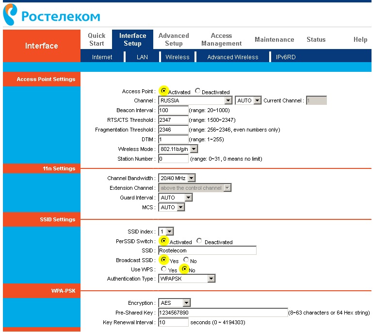 Настройка роутера d-link dsl-2640u под ростелеком