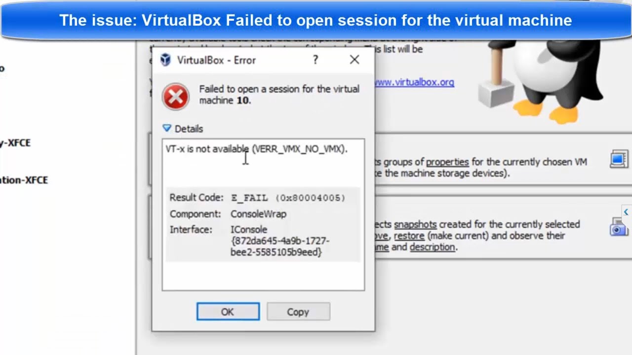 Virtualbox не открывается в windows 10 проблема