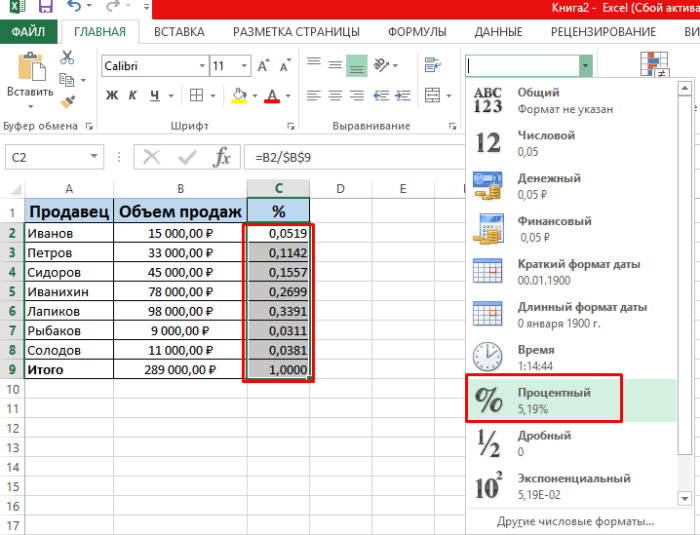 Как посчитать проценты в excel - эксель хак: онлайн-академия