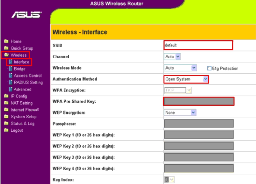 Настройка роутера asus wl 520gc