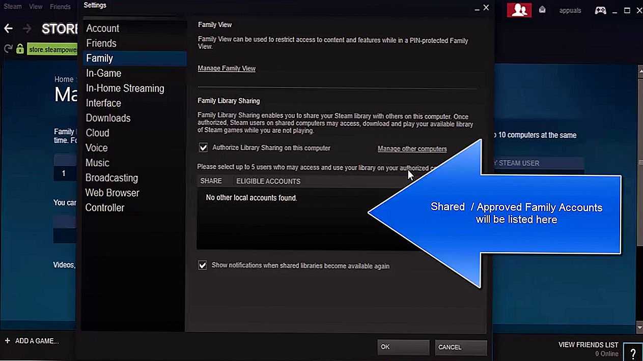 Семейный доступ в Steam позволяет объединить несколько аккаунтов, в том числе и все приобретенные игры Все, что вам нужно – это активировать данную функцию