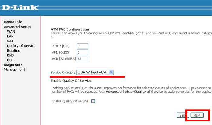 Настройка adsl-модема d-link dsl-2500u