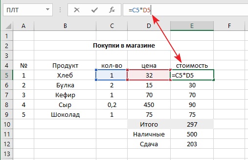 Работа с формулами excel. использование встроенных функций excel