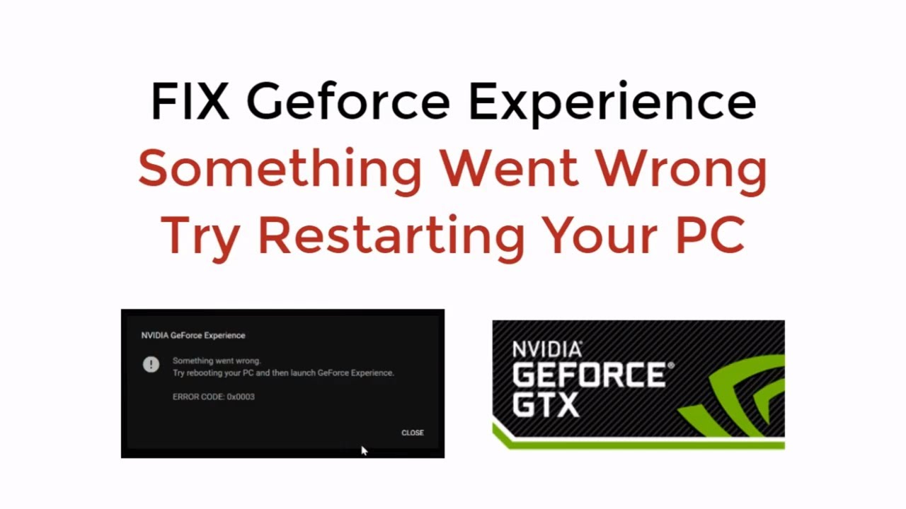 Исправляем ошибку “что-то пошло не так. попробуйте перезапустить geforce experience”