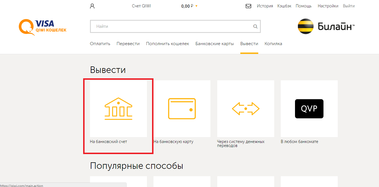 Как вывести деньги с киви кошелька — как заработать в интернет