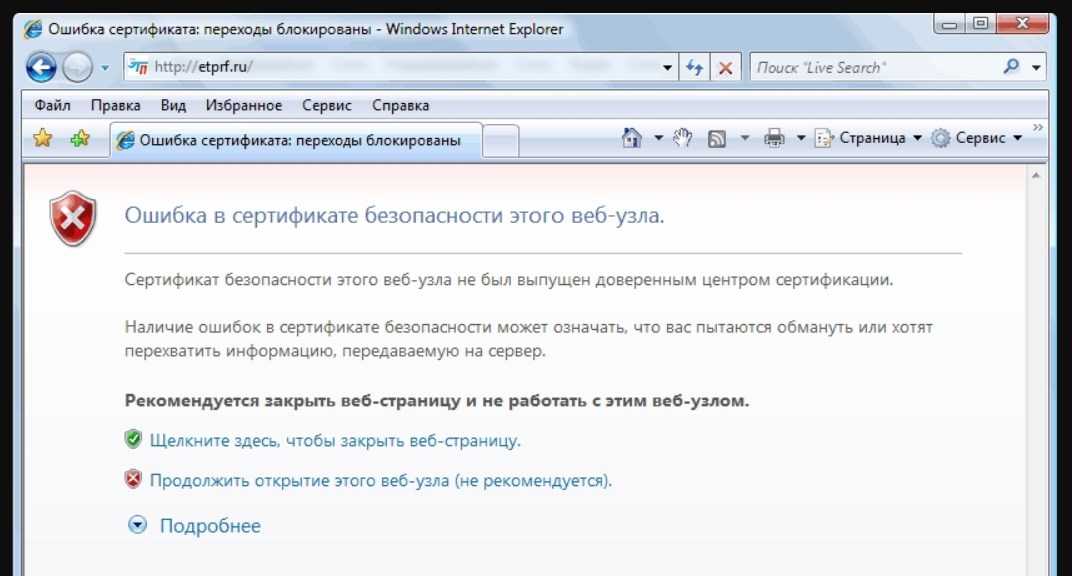 Не открывается сайт в chrome