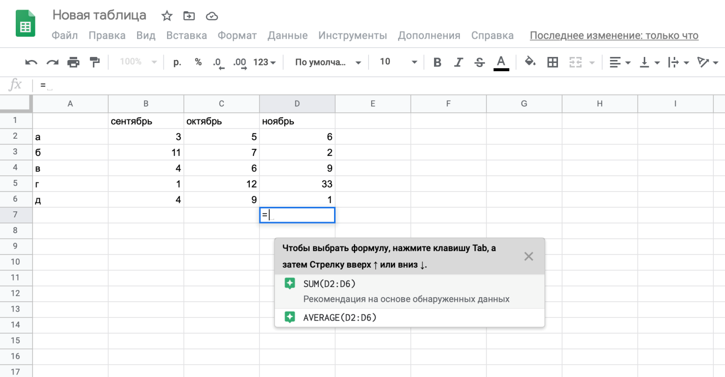 Как создать и работать с таблицами google