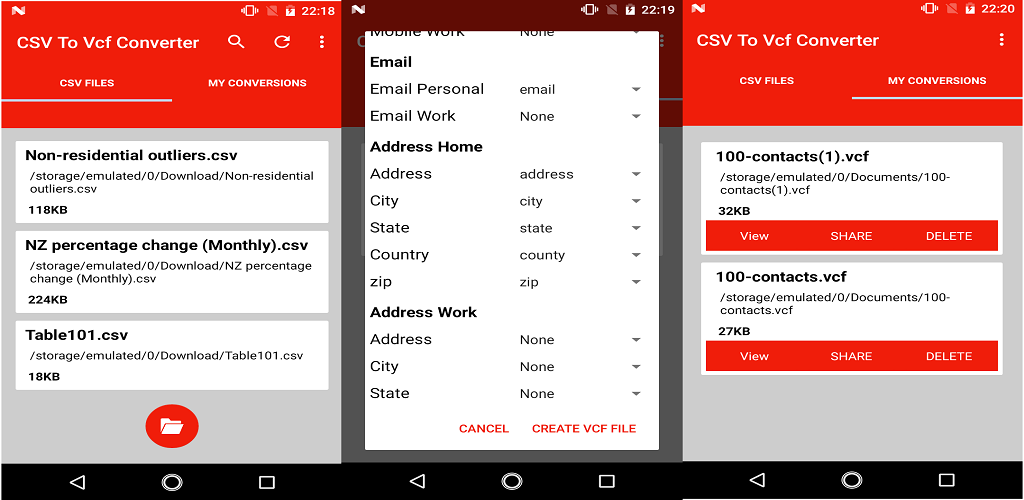 Конвертируем csv в vcard