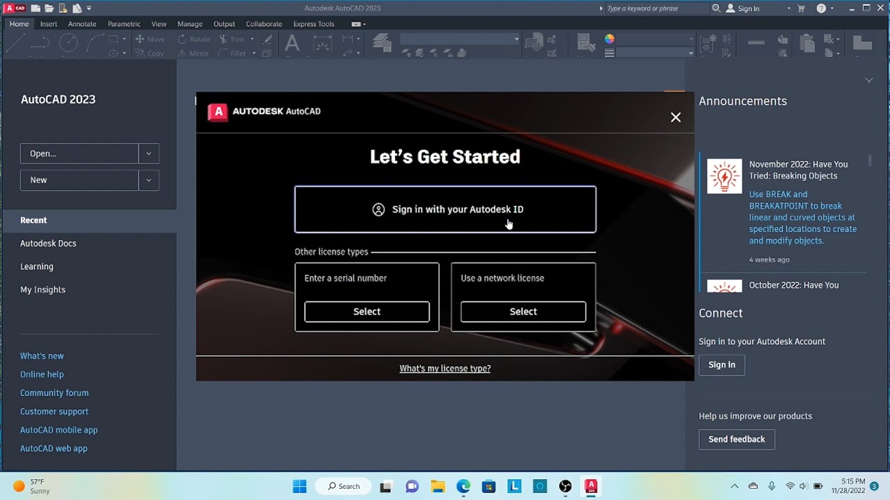 Настройка autocad