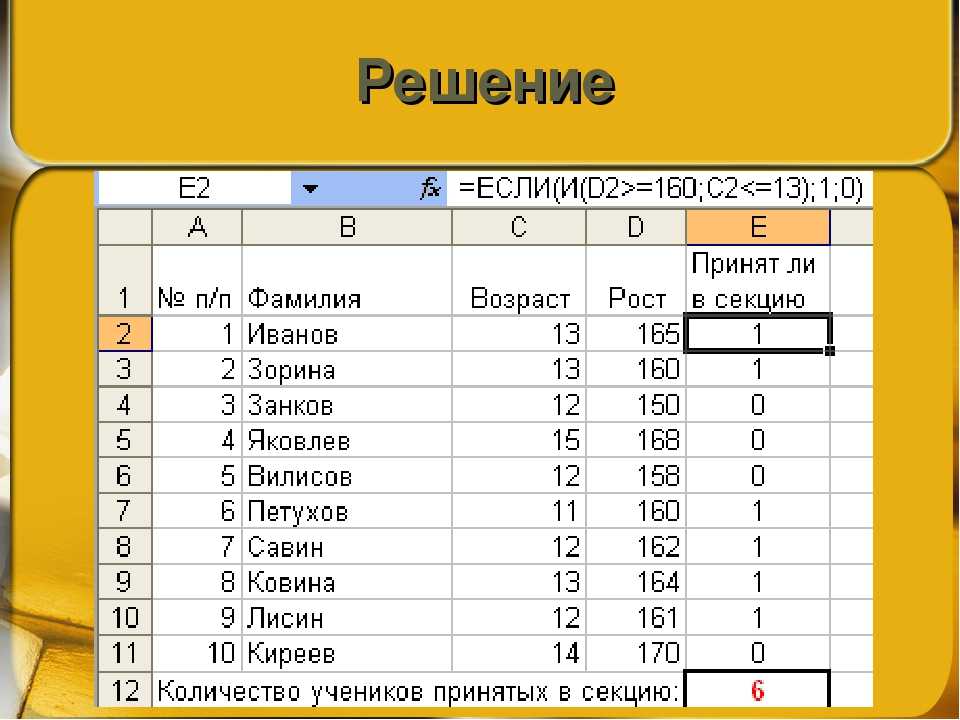 Как использовать функции and, or и if в excel